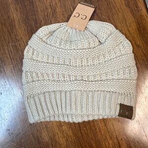 C.C Ivory Knit Beanie